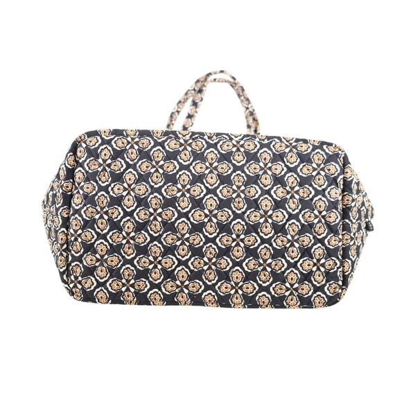 Vera Bradley Quilted Cotton Grand Tote - Butter Cookie Medallion Moonless Night - Picture 5 of 5